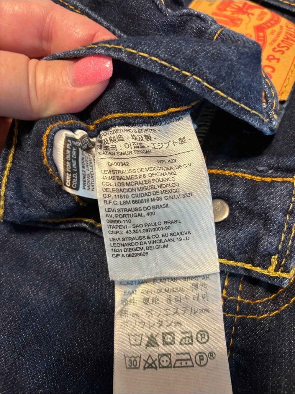 Levi's Dark Blue Denim Jean Shorts
